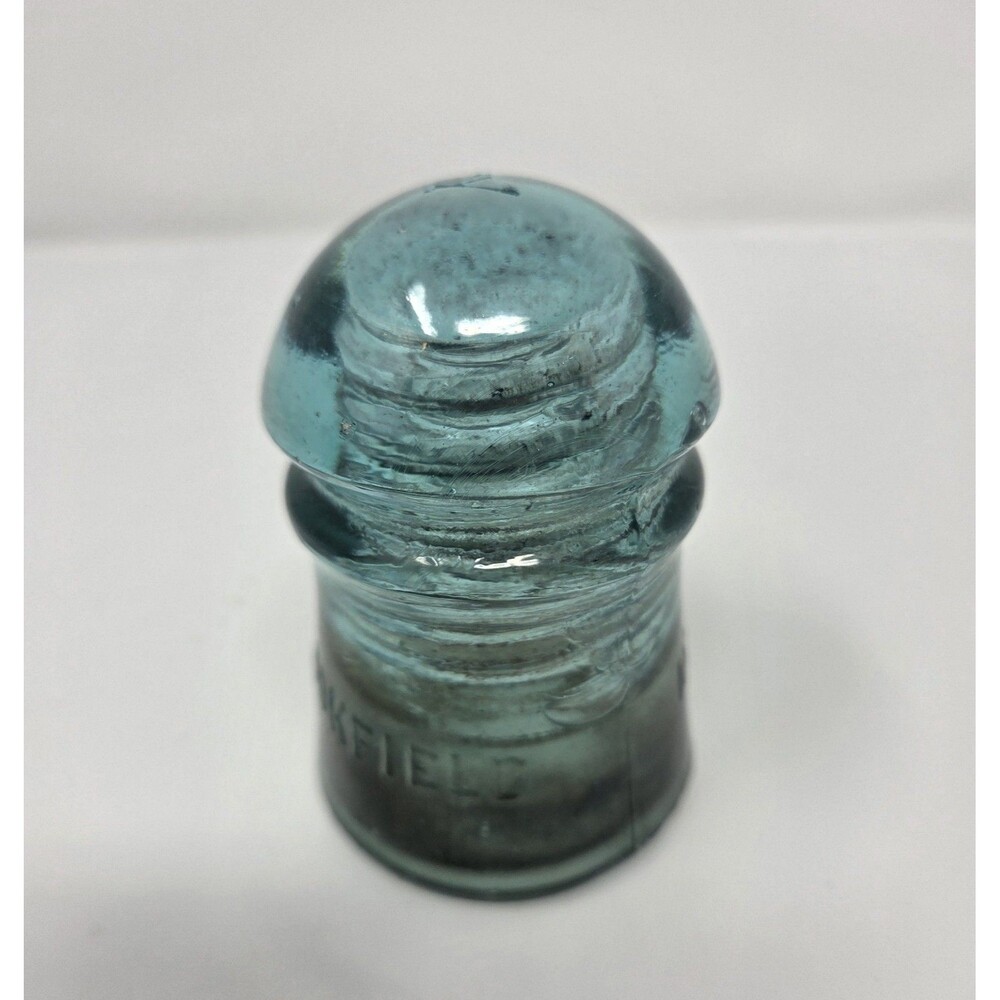 Vintage Brookfield New York Glass Insulator Aqua CD145 Dome Top No Damage - Picture 6 of 9